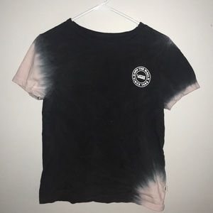 Black and pink tie dye vans T-shirt